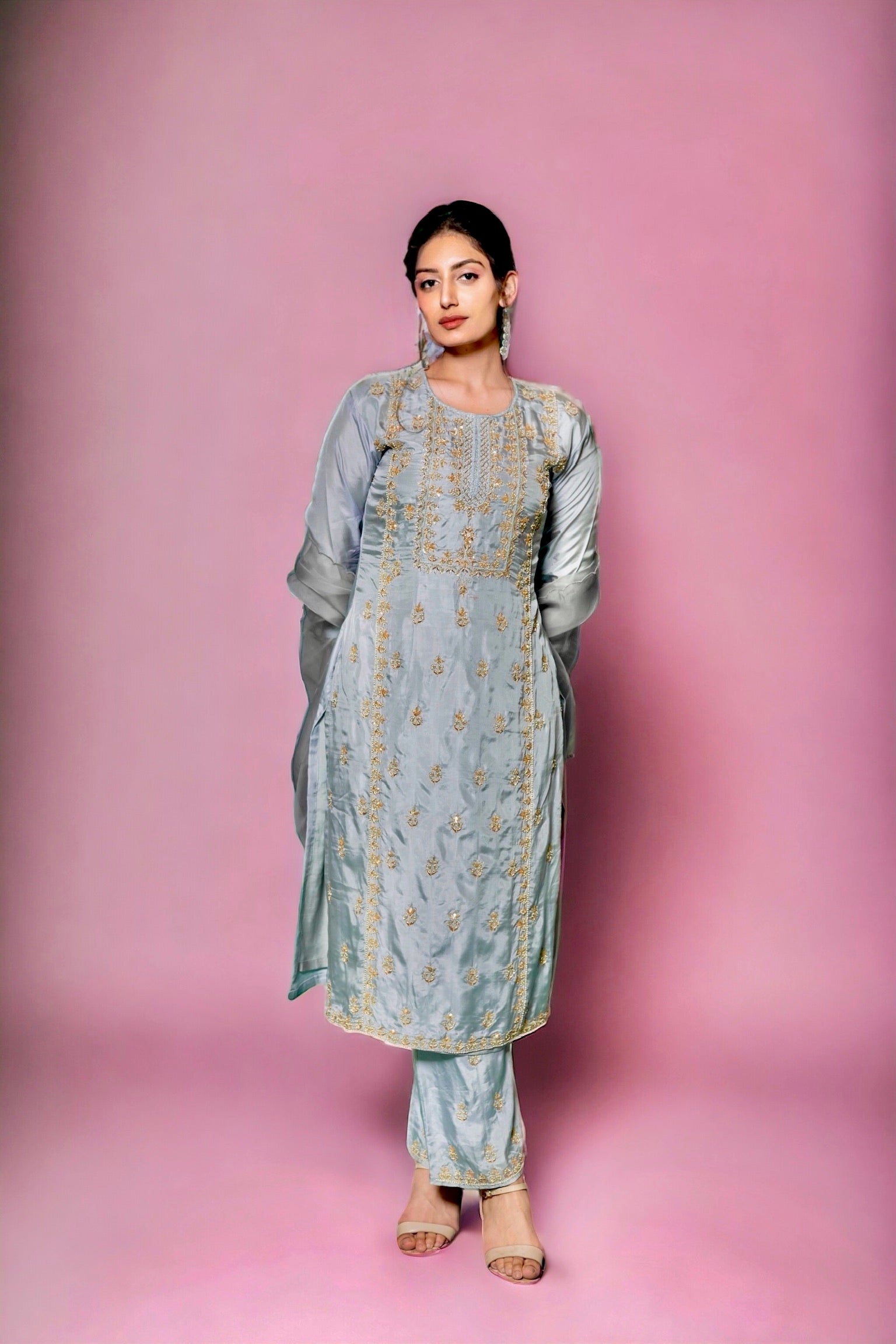 Powder Blue Kurta Set