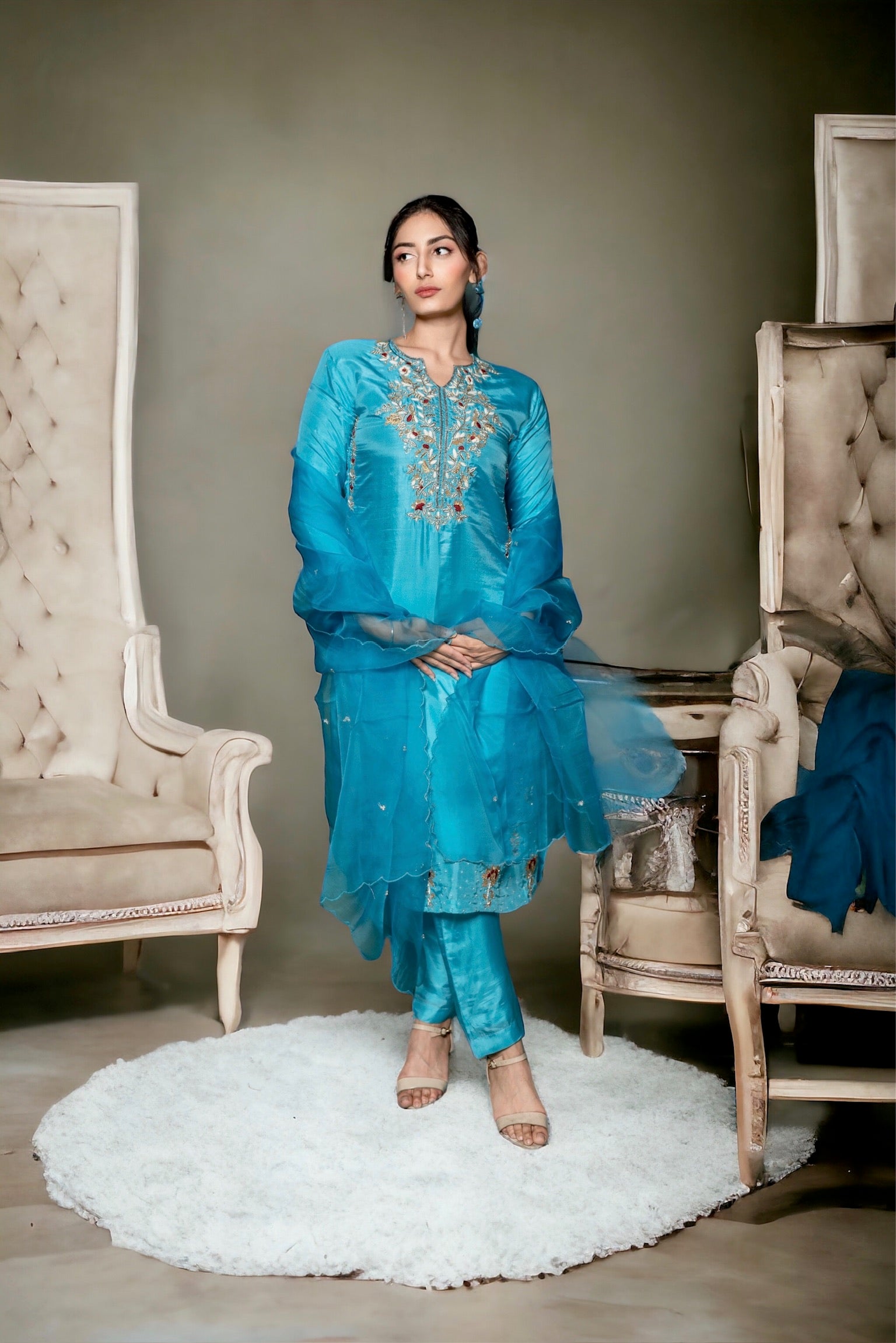 Sky Blue Kurta Set