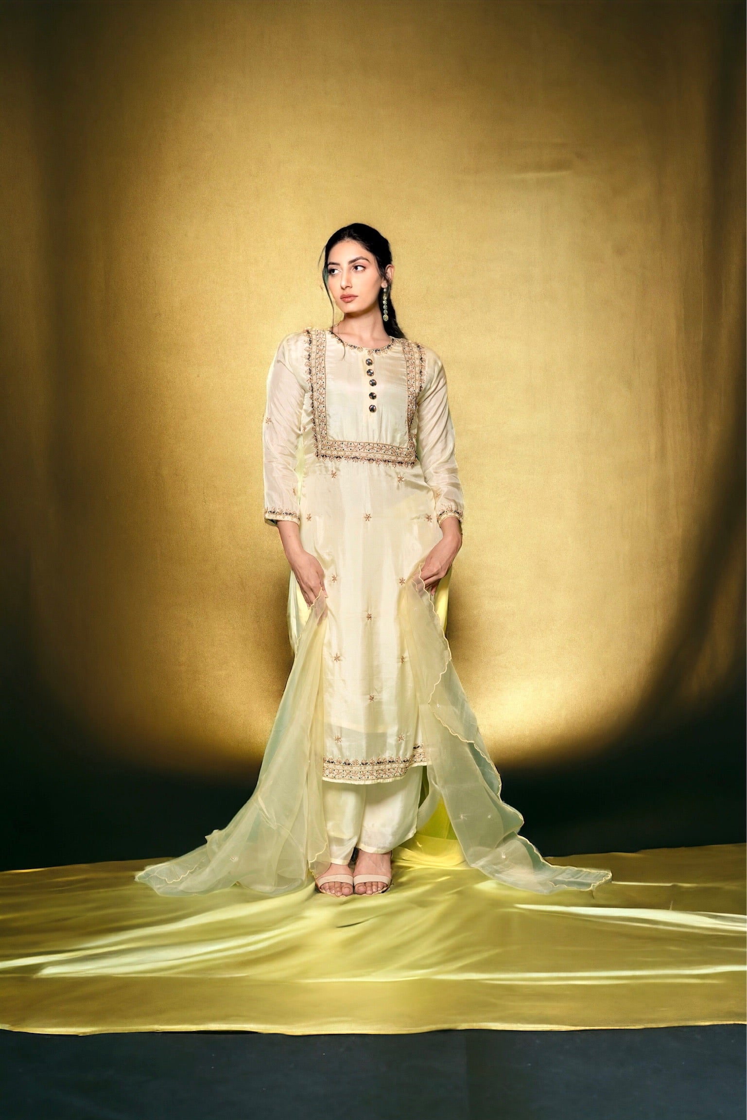 Lemon Yellow Kurta Set
