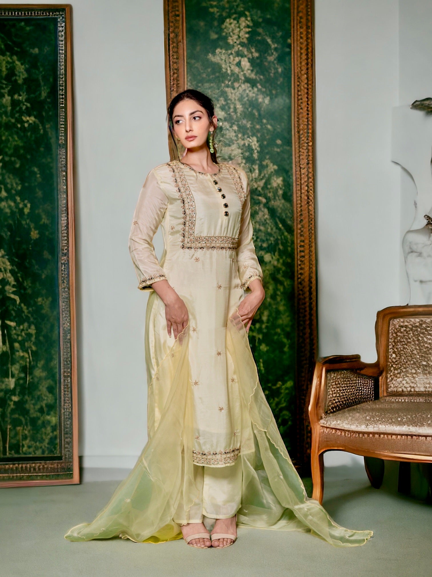 Lemon Yellow Kurta Set