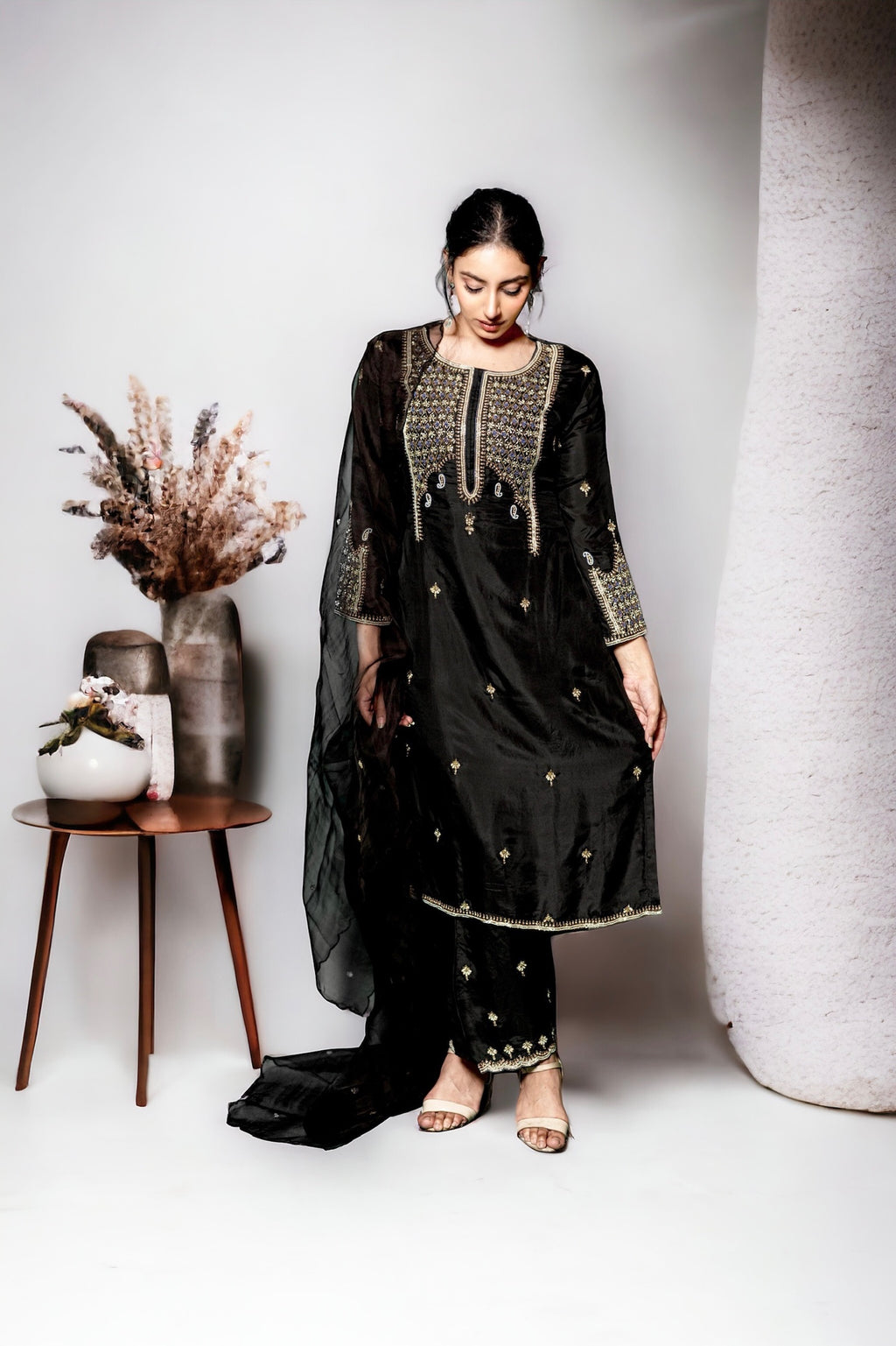 Opulent Black Kurta Set