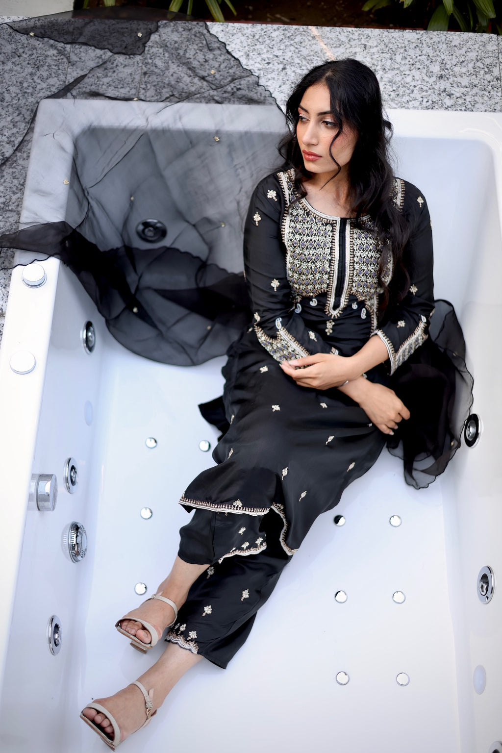 Opulent Black Kurta Set