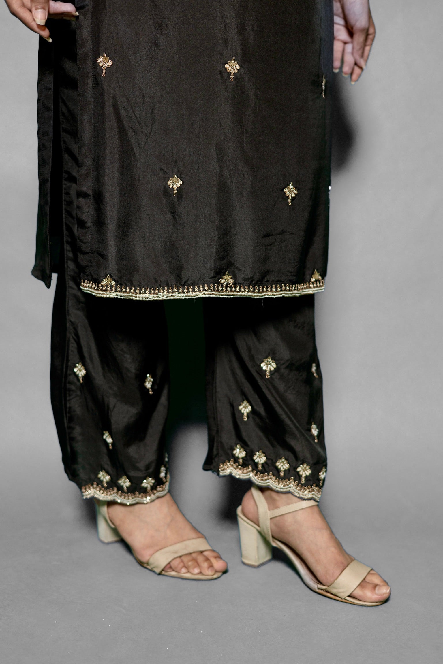 Opulent Black Kurta Set