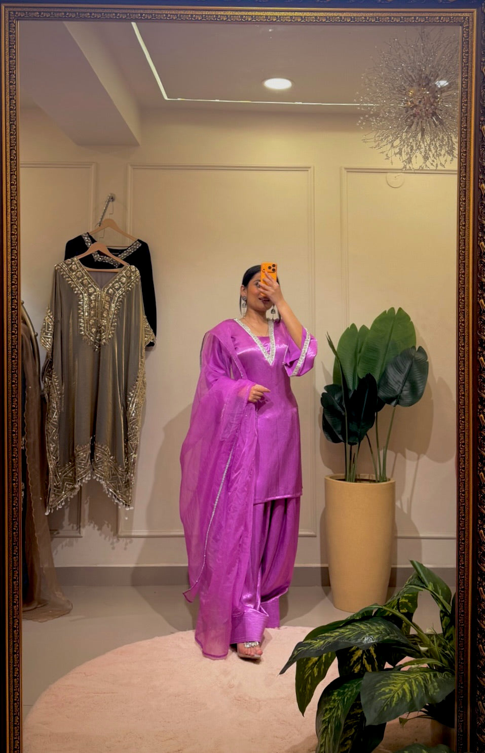 Purple Kurta Set