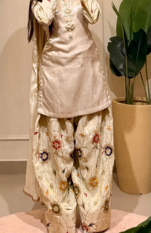 Golden Farshi Salwar Set