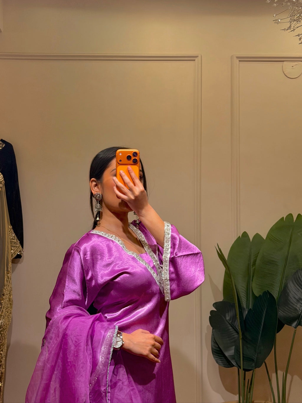 Purple Kurta Set