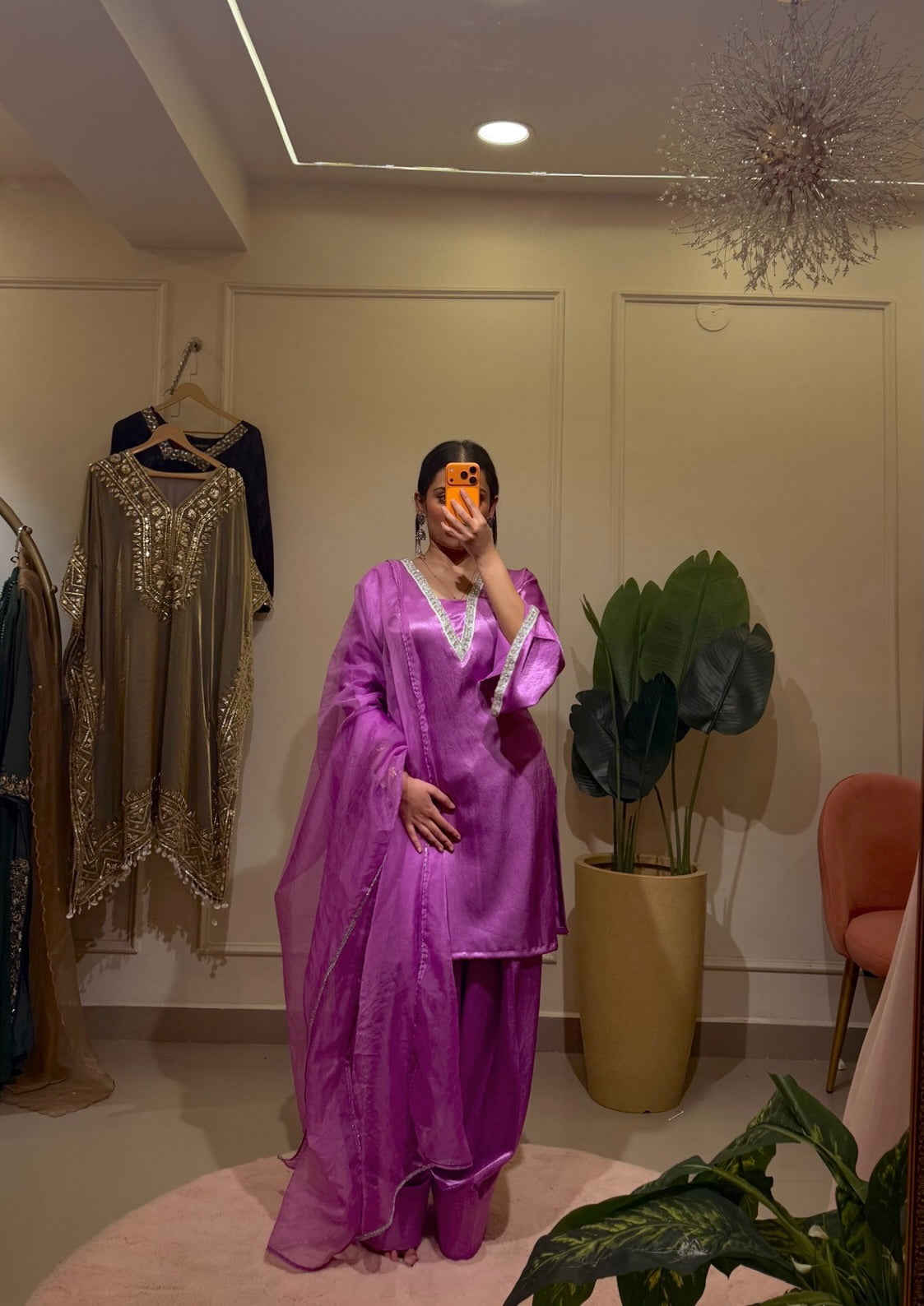 Purple Kurta Set