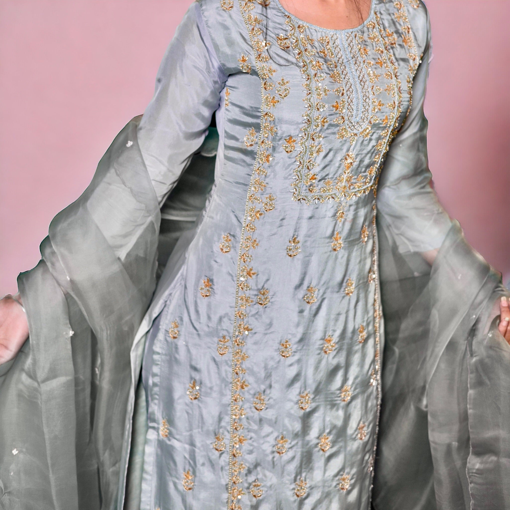 Powder Blue Kurta Set