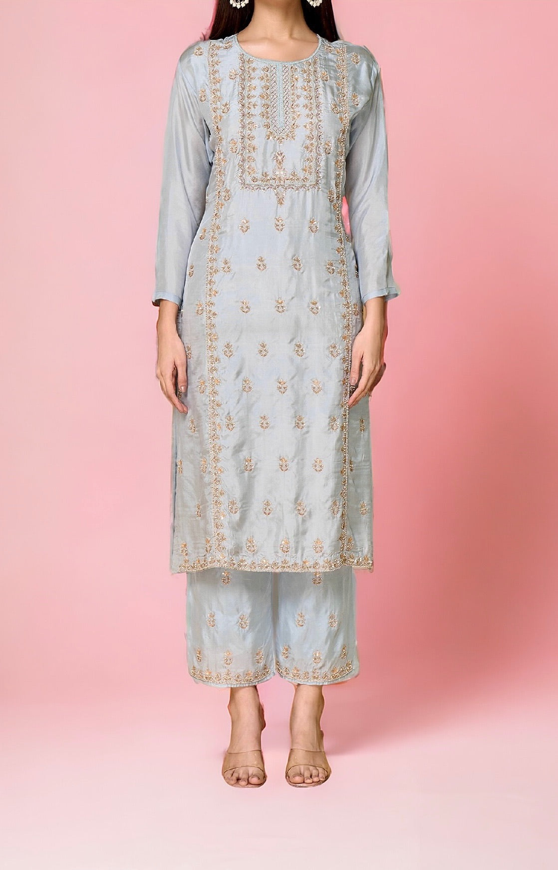 Powder Blue Kurta Set