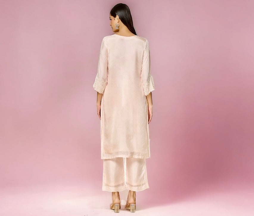 Baby Pink Kurta Set