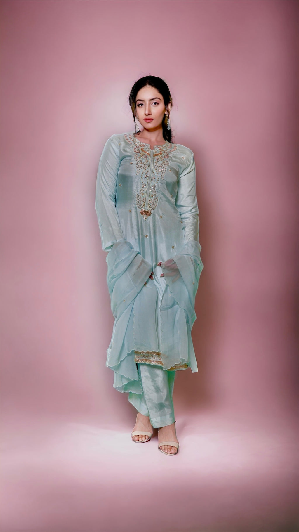 Mint Blue Kurta Set