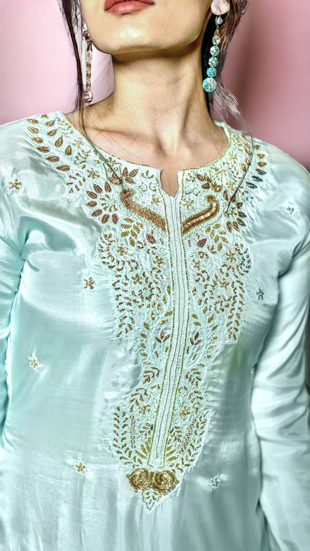 Mint Blue Kurta Set