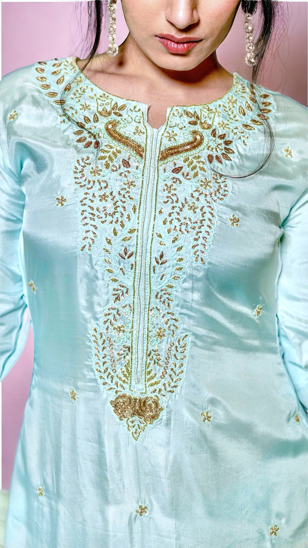 Mint Blue Kurta Set