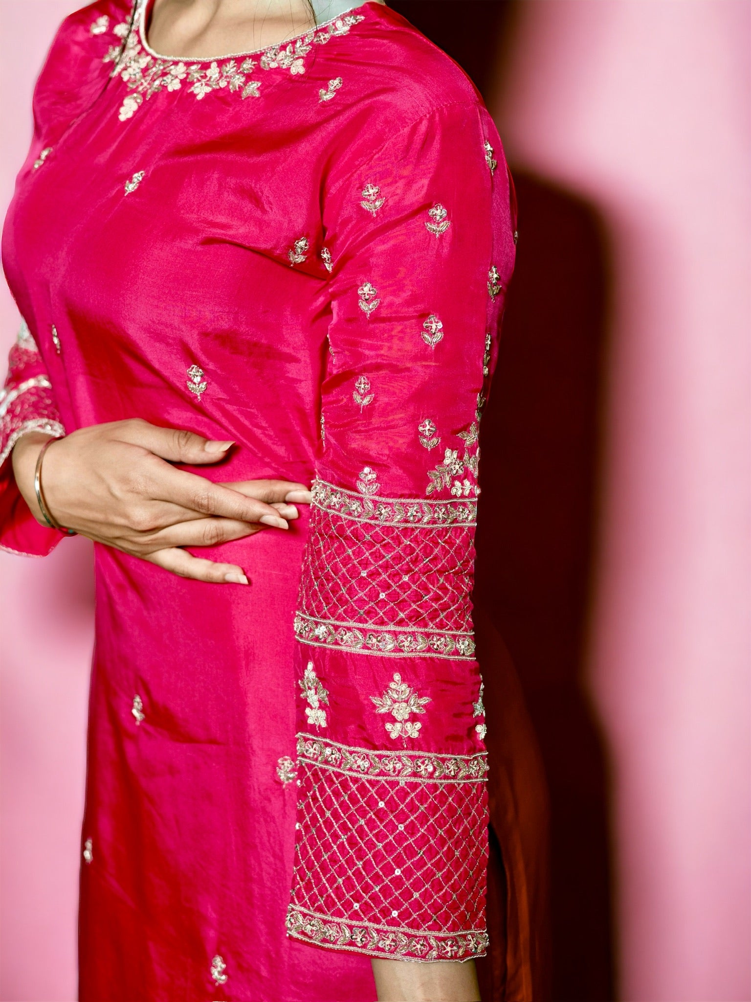 Magenta Pink Kurta Set