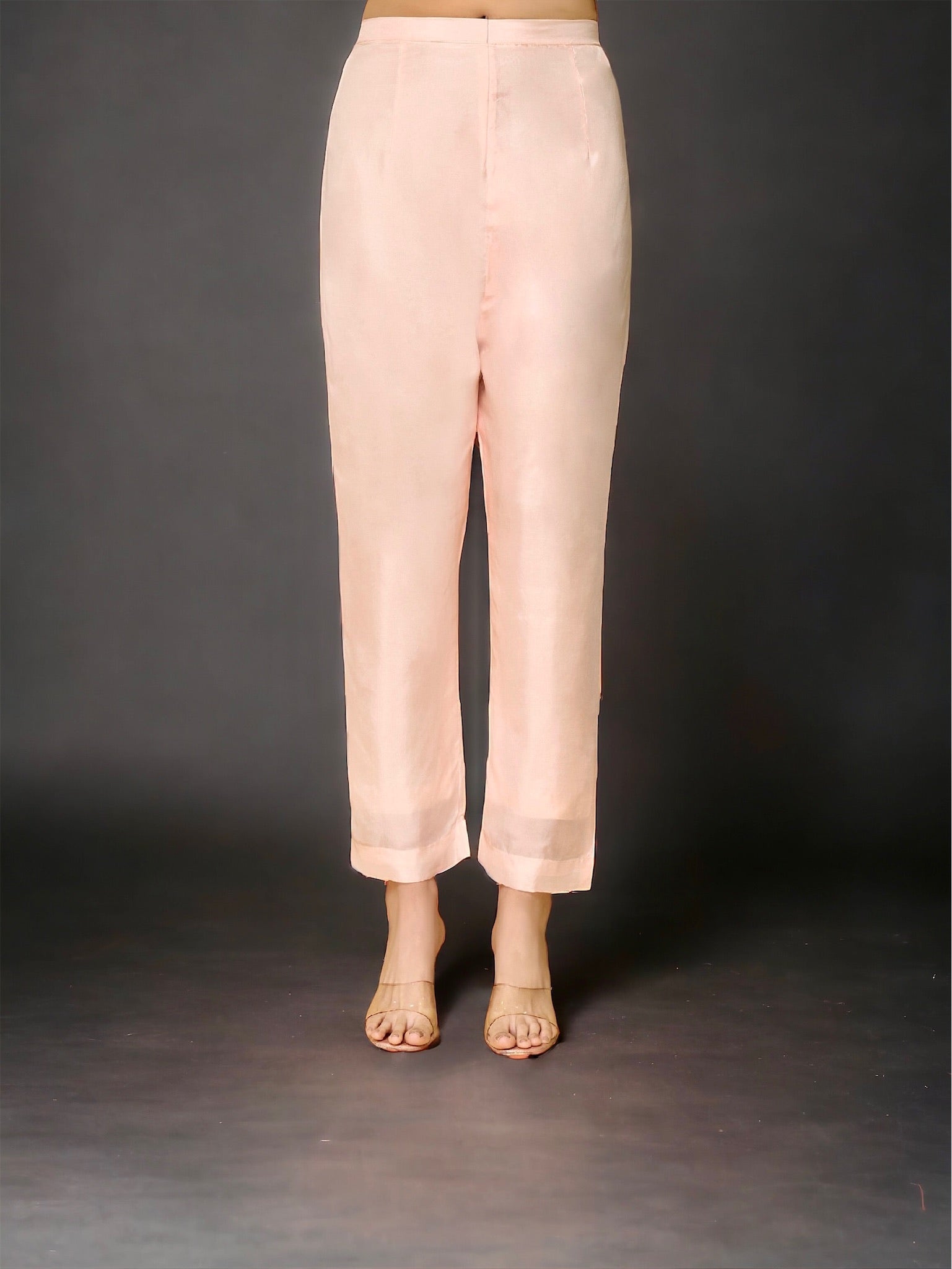 Peach Zardosi Kurta Set
