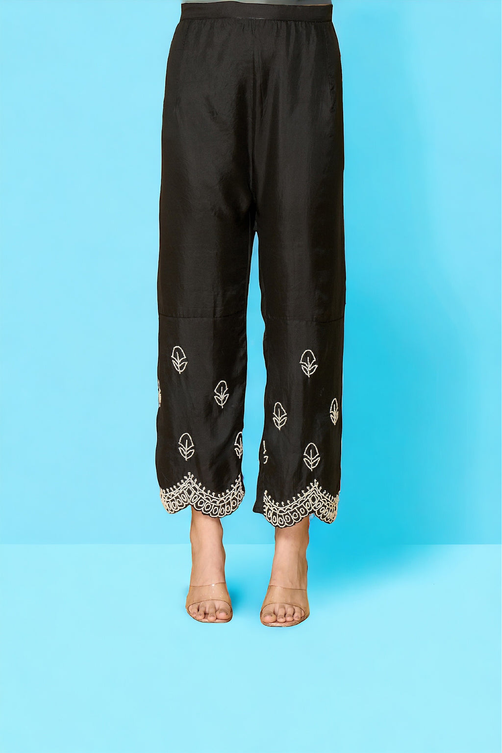 Black Motif Kurta Set