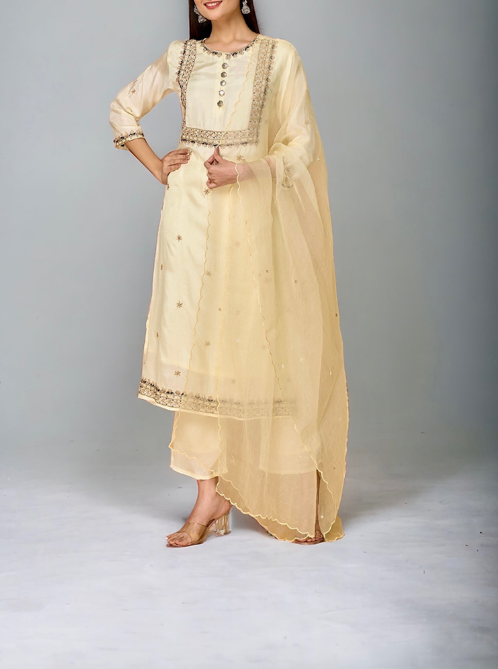 Lemon Yellow Kurta Set
