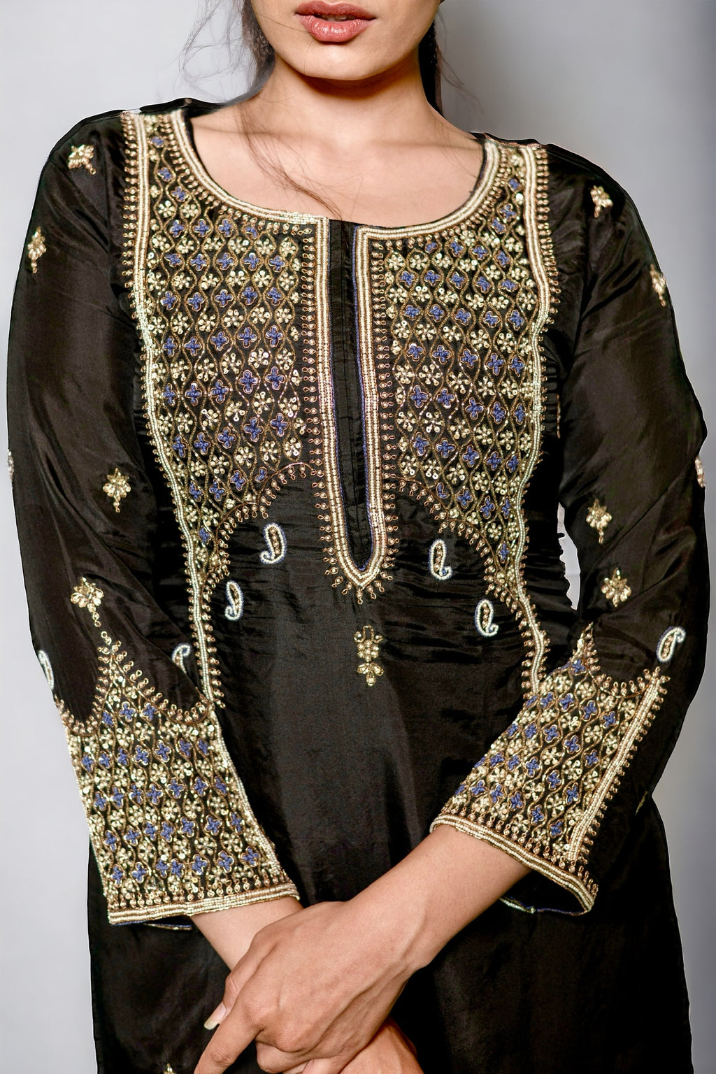 Opulent Black Kurta Set